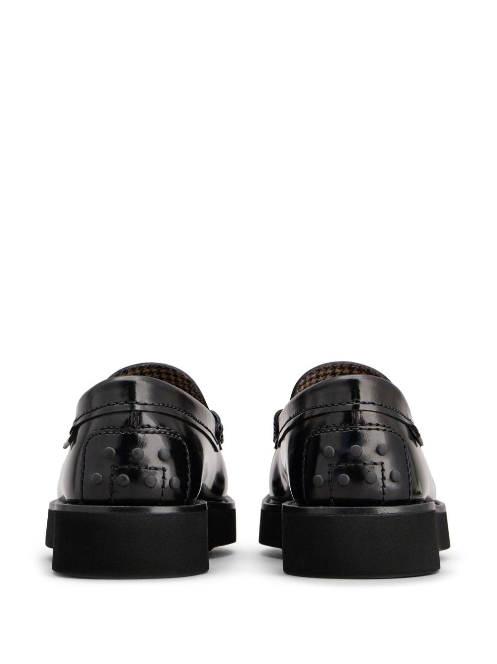 BRUSHED FINISH LEATHER LOAFERS