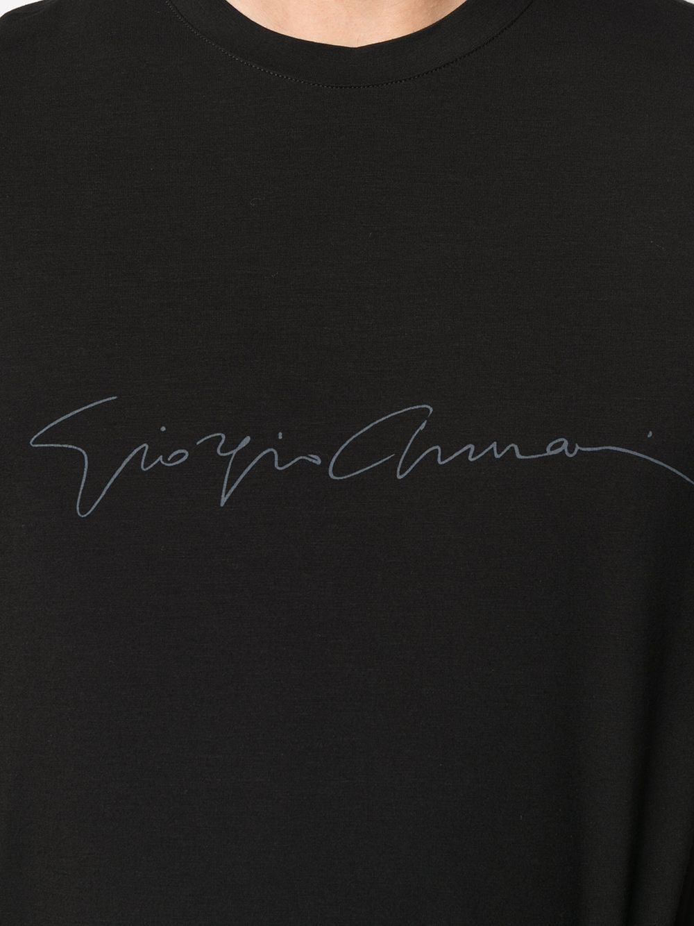 ASV STRETCH-VISCOSE T-SHIRT WITH SIGNATURE LOGO