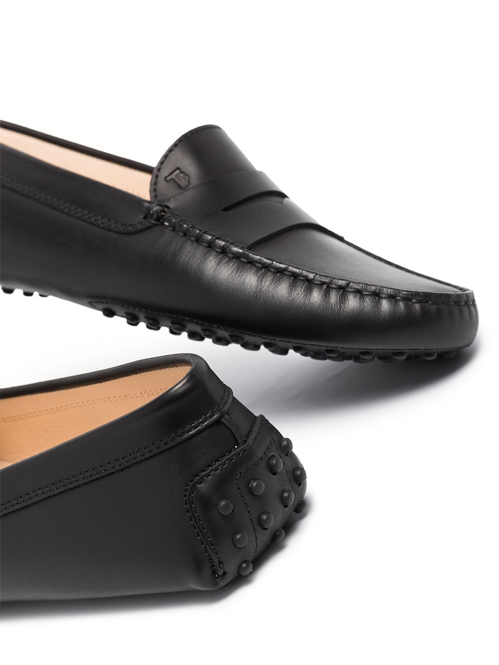 SMOOTH LEATHER GOMMINO DRIVING SHOES