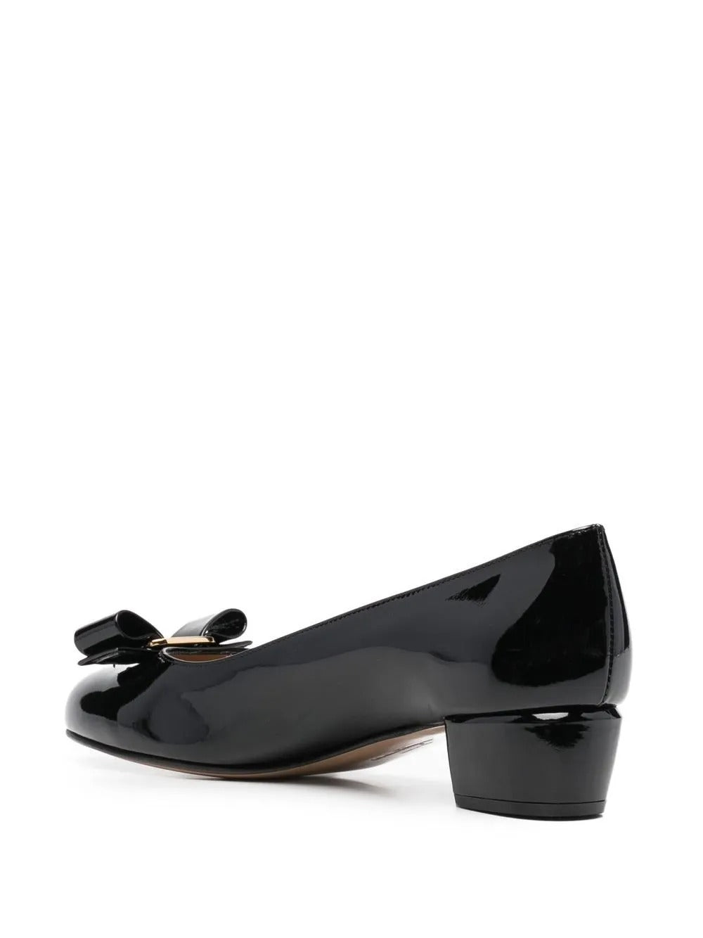VARA BOW PATENT LEATHER PUMPS