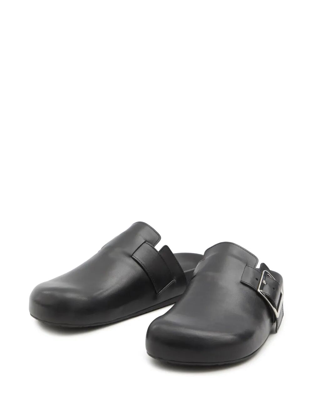 LEATHER EASE BUCKLE MULE