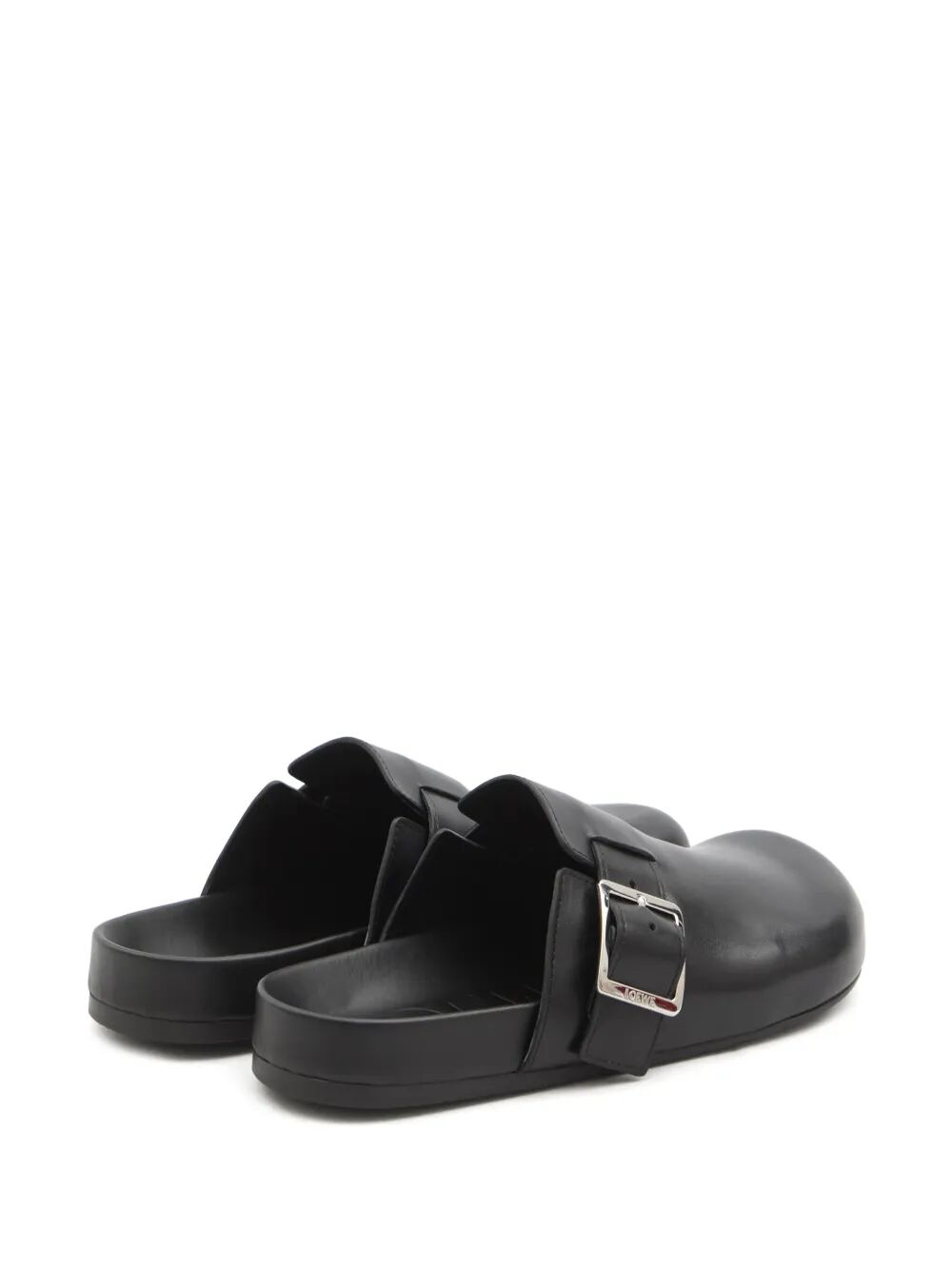 LEATHER EASE BUCKLE MULE