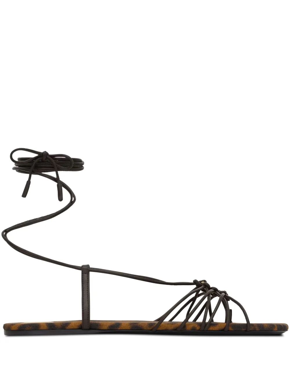 ANKLE STRAP BABYLONE FLAT SANDALS