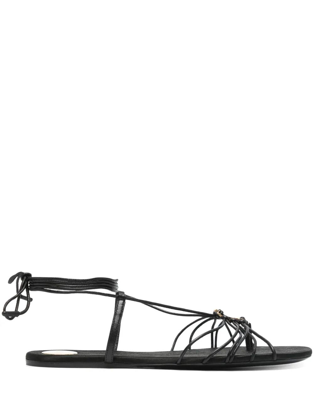 ANKLE STRAP BABYLONE FLAT SANDALS