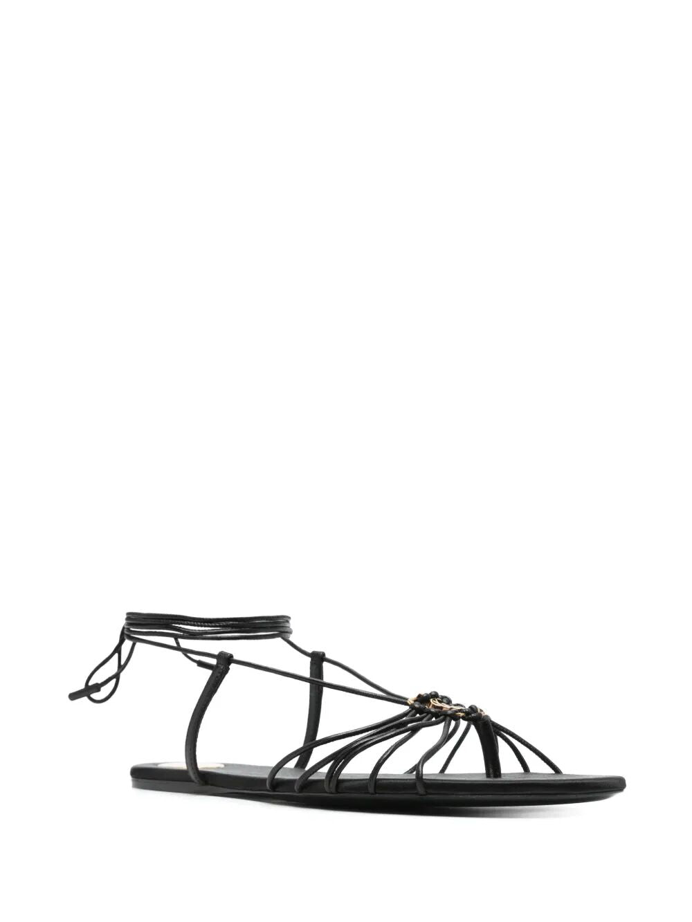 ANKLE STRAP BABYLONE FLAT SANDALS