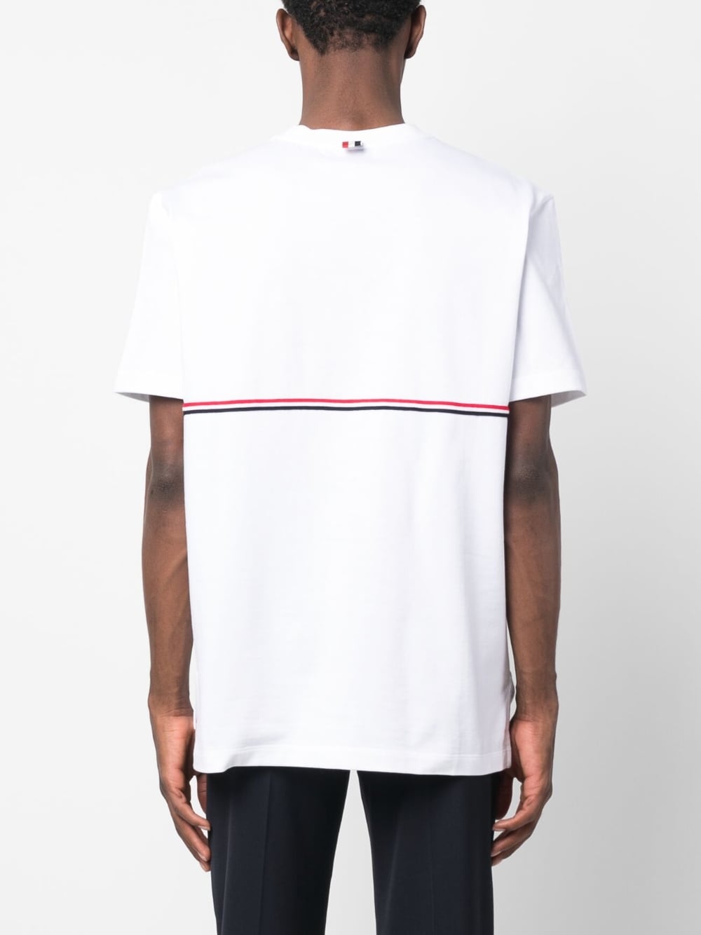 DOUBLE-STRIPE COTTON T-SHIRT