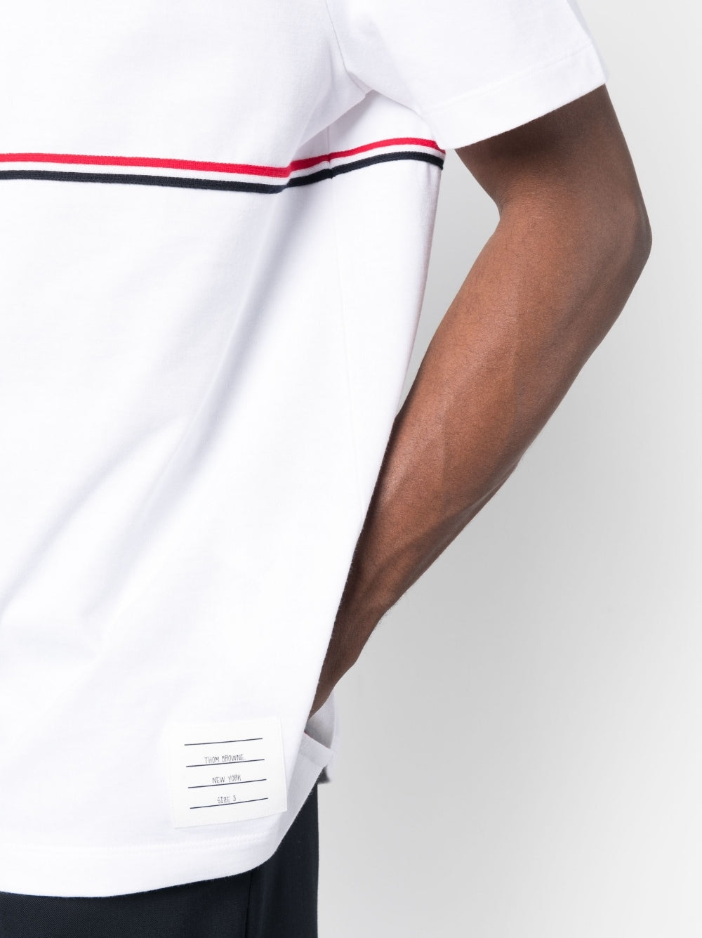 DOUBLE-STRIPE COTTON T-SHIRT