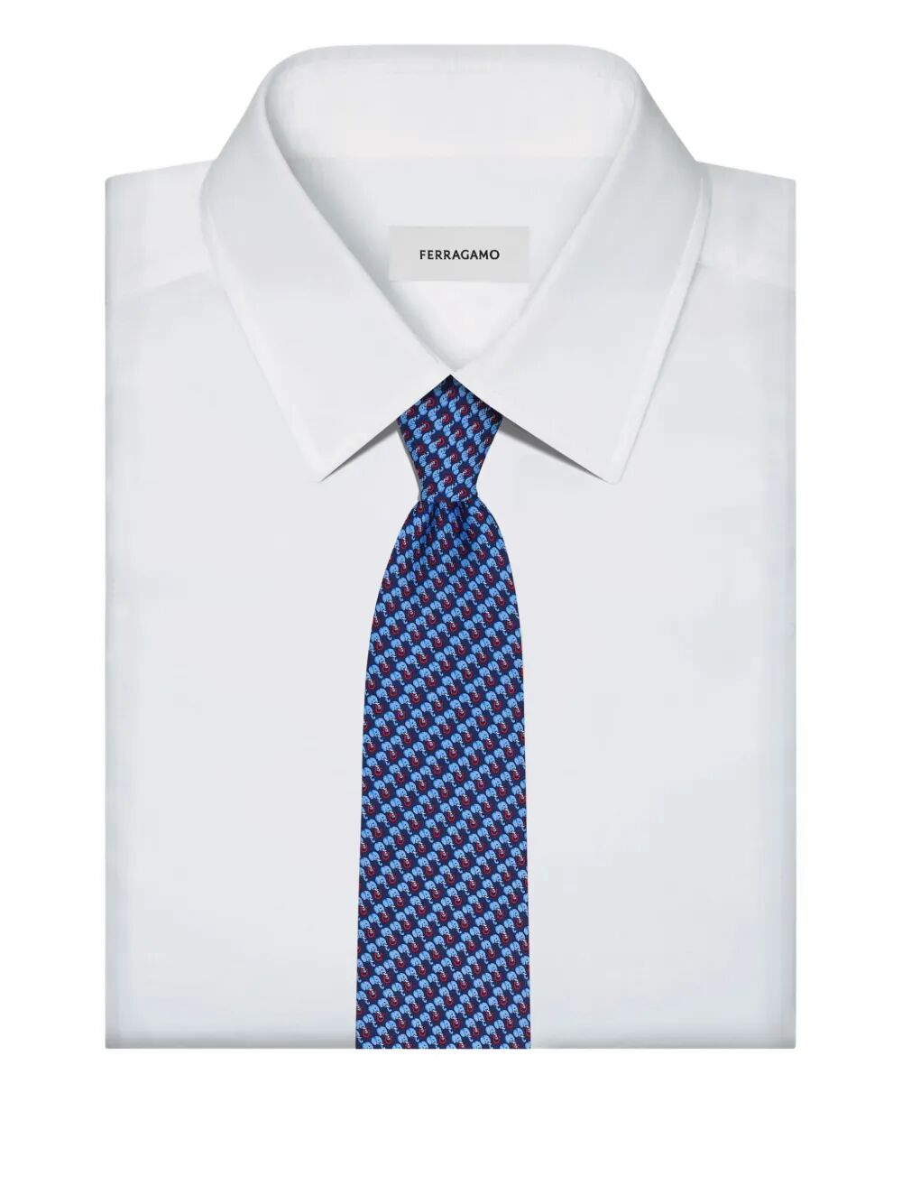 ELEPHANT PRINT ARIS SILK TIE