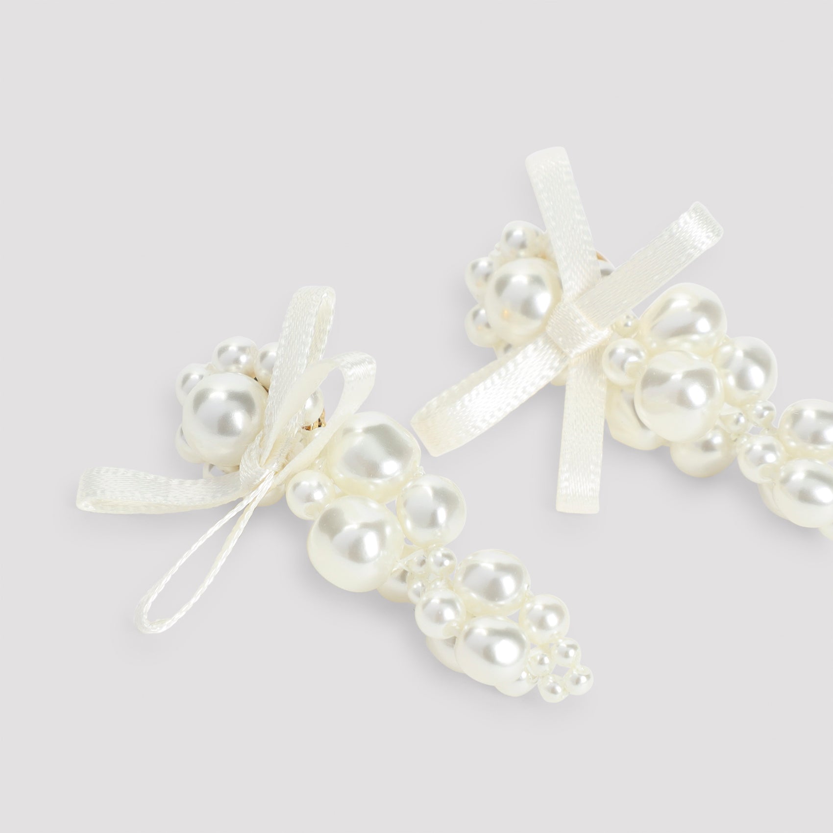 Petit Bow Detail Cluster Earrings