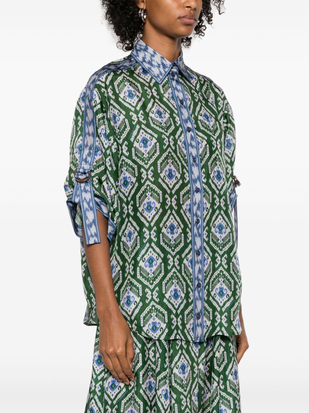 RELAXED-FIT WYLIE SILK SHIRT