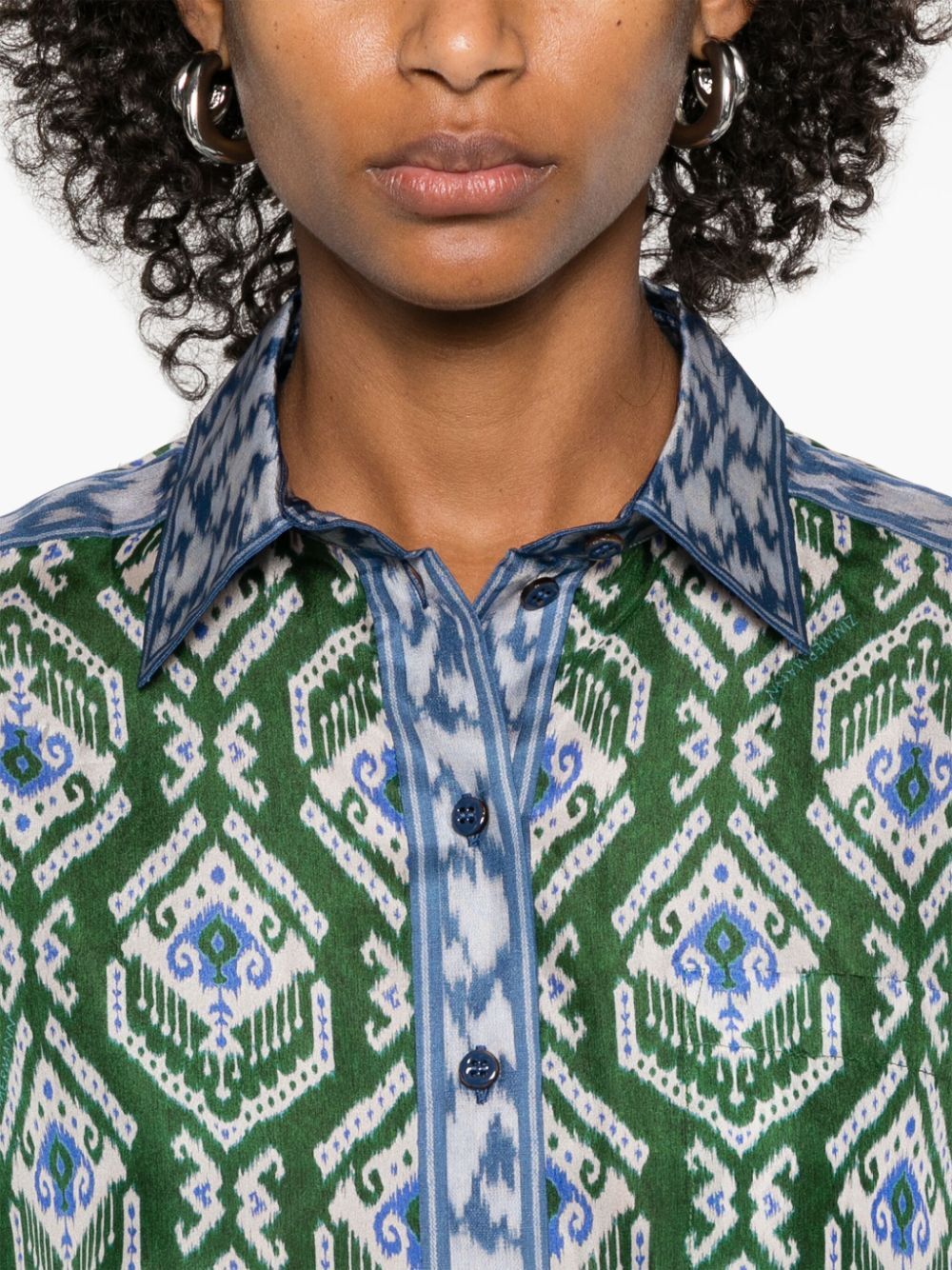 RELAXED-FIT WYLIE SILK SHIRT