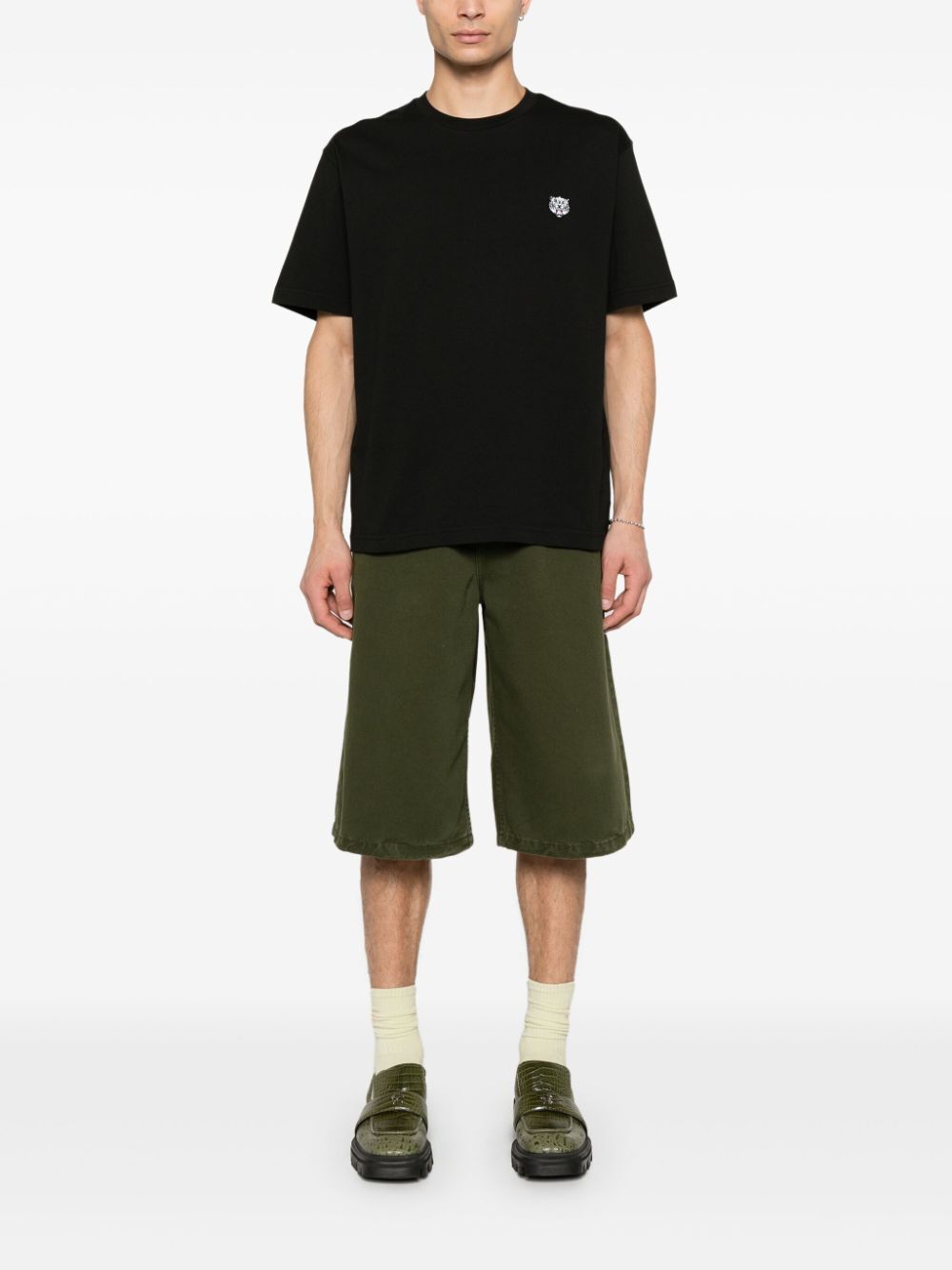 HAPPY TIGER EMBROIDERED T-SHIRT