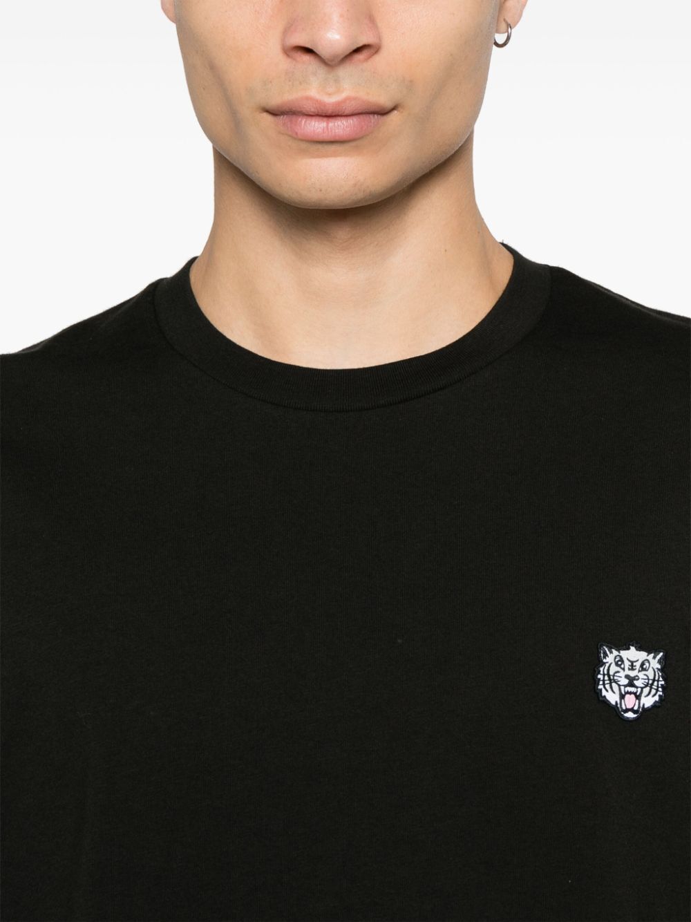HAPPY TIGER EMBROIDERED T-SHIRT