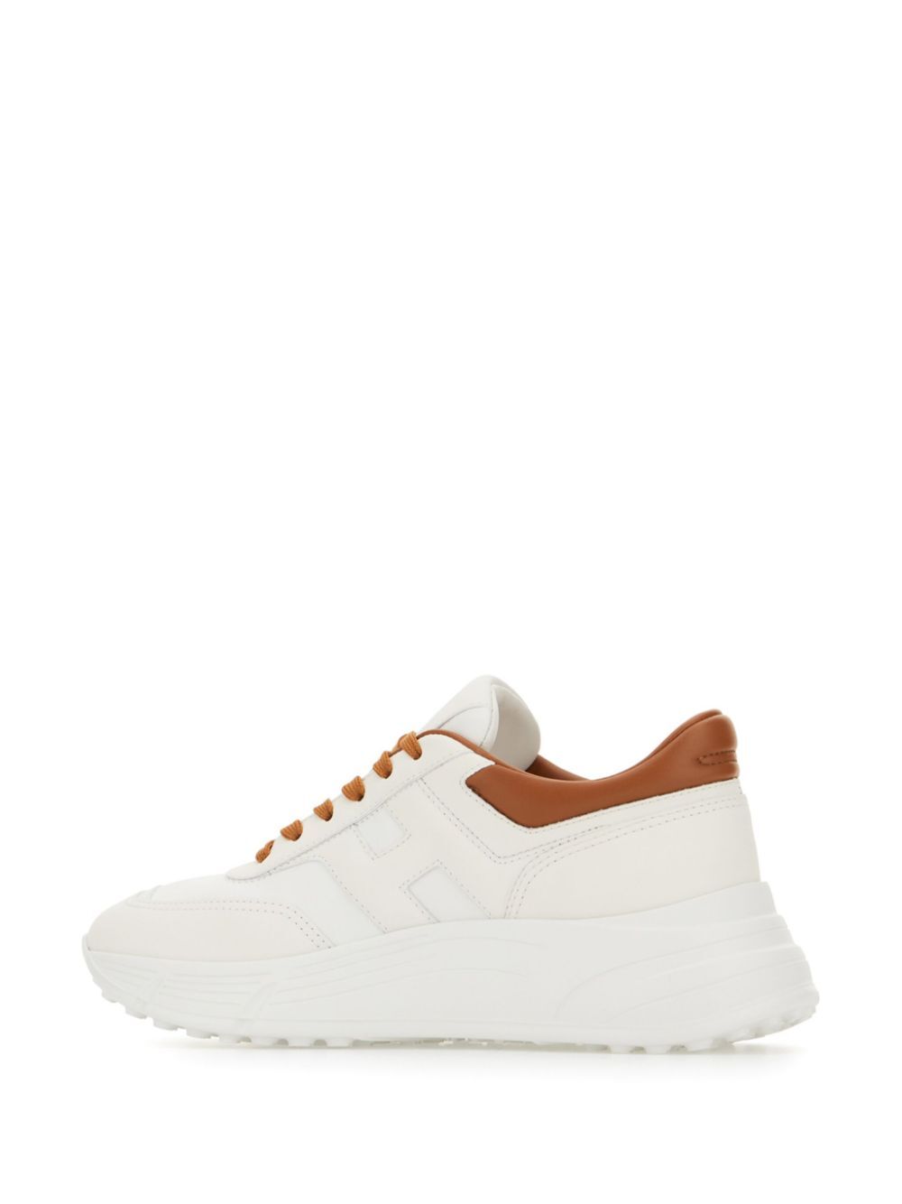 TWO-TONE LEATHER SNEAKERS