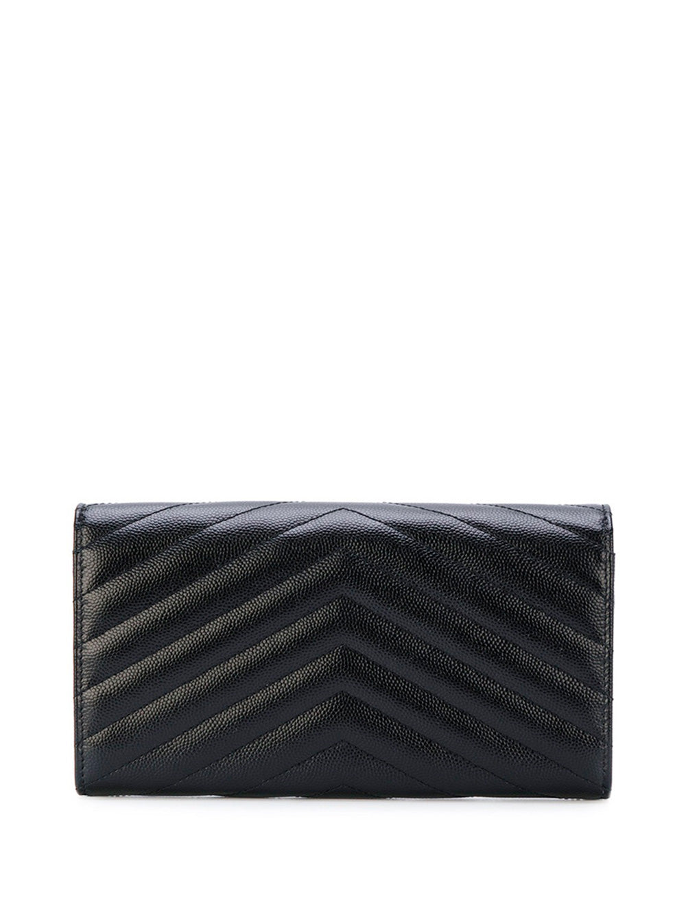 CASSANDRE MATELASSÉ LARGE FLAP WALLET IN GRAIN DE POUDRE LEATHER