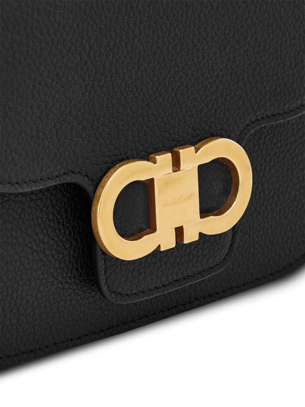 DOUBLE GANCINI CROSSBODY FLAP BAG