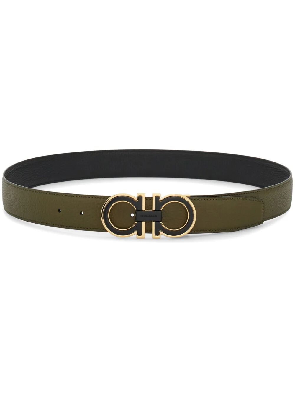 DOUBLE FINISH BUCKLE REVERSIBLE GANCINI BELT