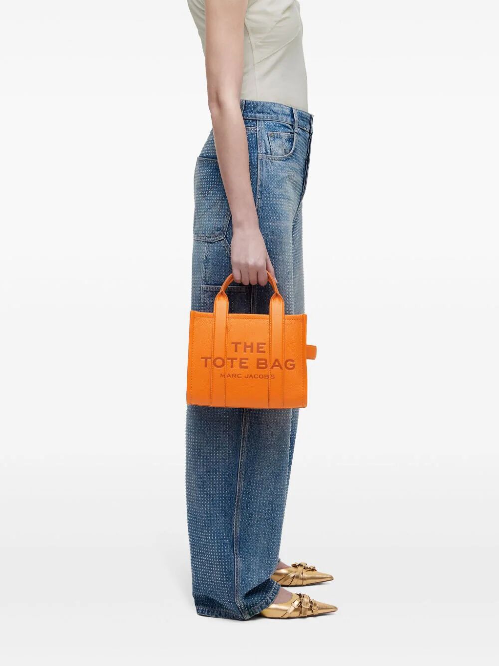 THE LEATHER SMALL TOTE BAG
