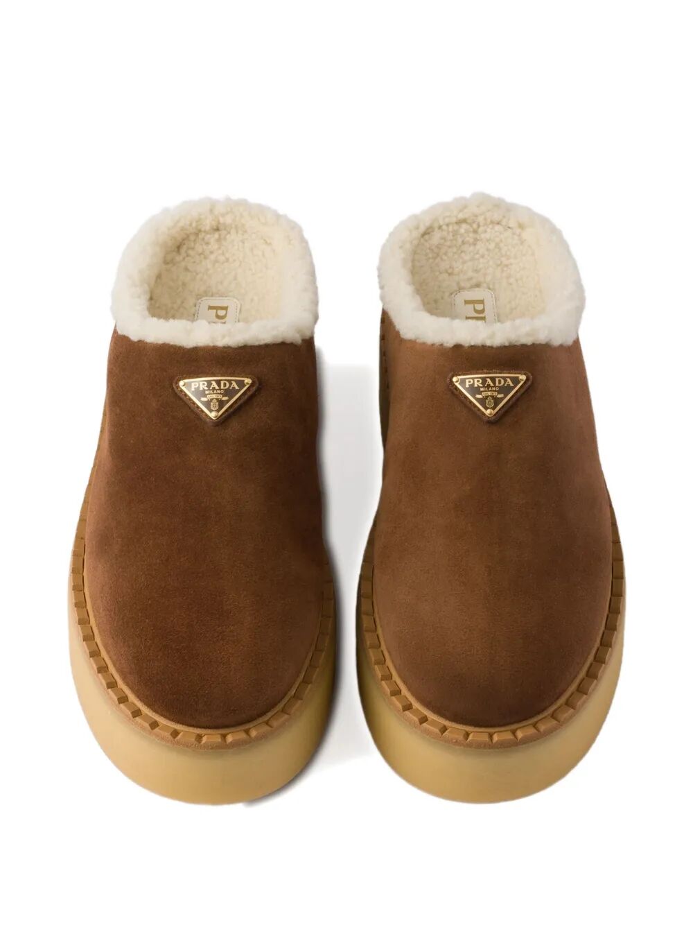 SHEARLING LINING SUEDE SLIPPERS