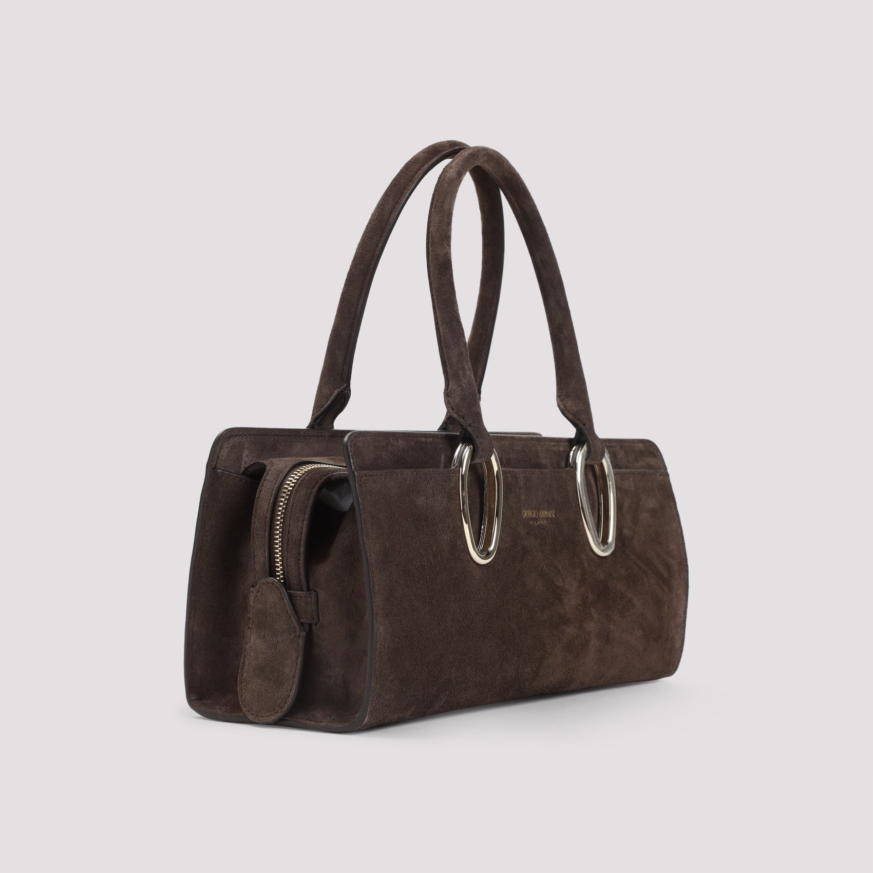 Suede Calf Leather Shoulder Bag