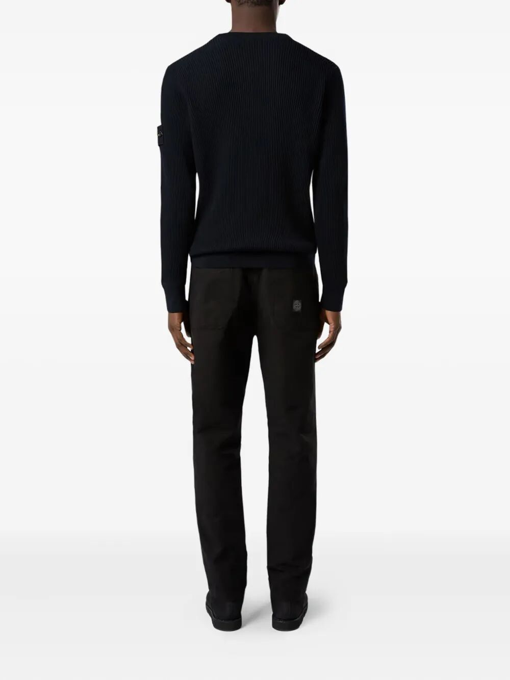 KNIT CREWNECK SWEATER IN FULL RIB RWS WOOL