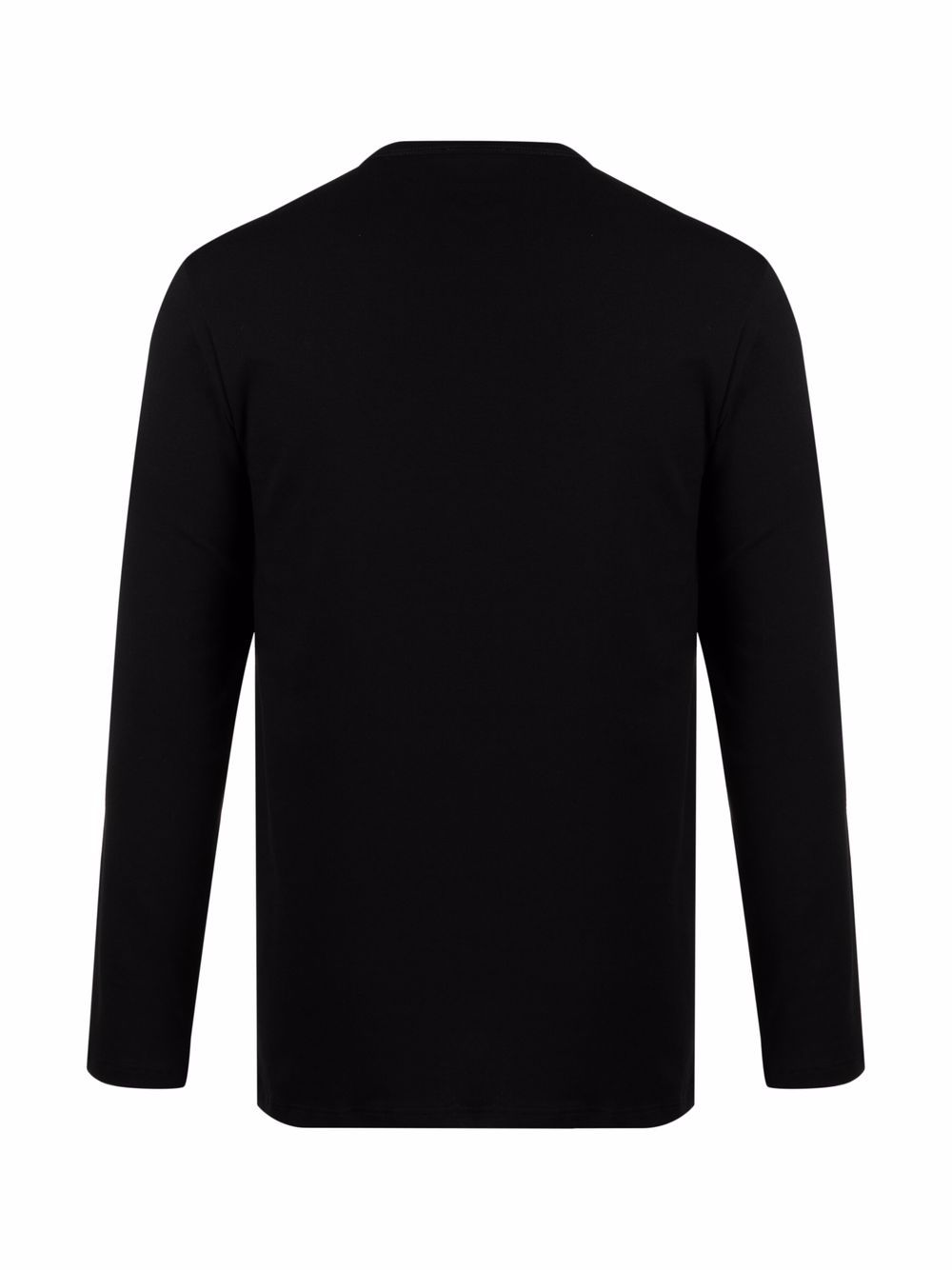 HENLEY-NECK LONG-SLEEVED JERSEY T-SHIRT