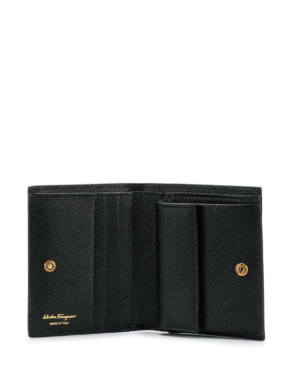 HAMMERED LEATHER GANCINI COMPACT WALLET