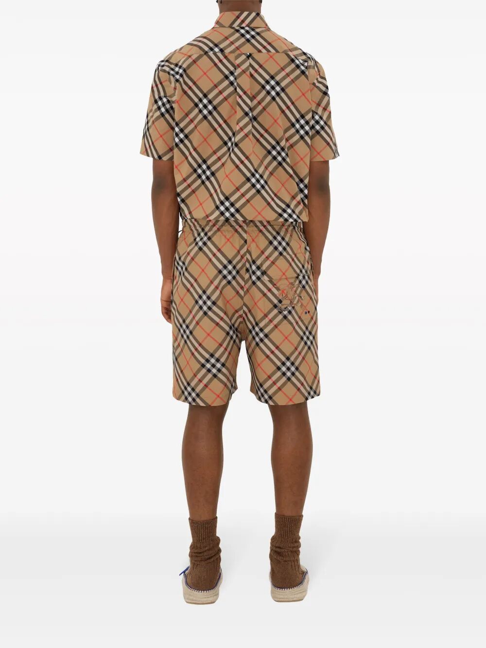 SHORT SLEEVED CHECK COTTON SHIRT