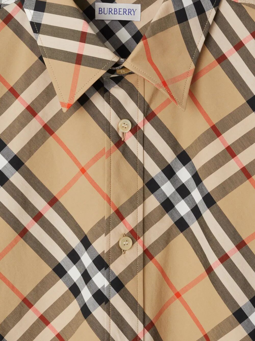 SHORT SLEEVED CHECK COTTON SHIRT