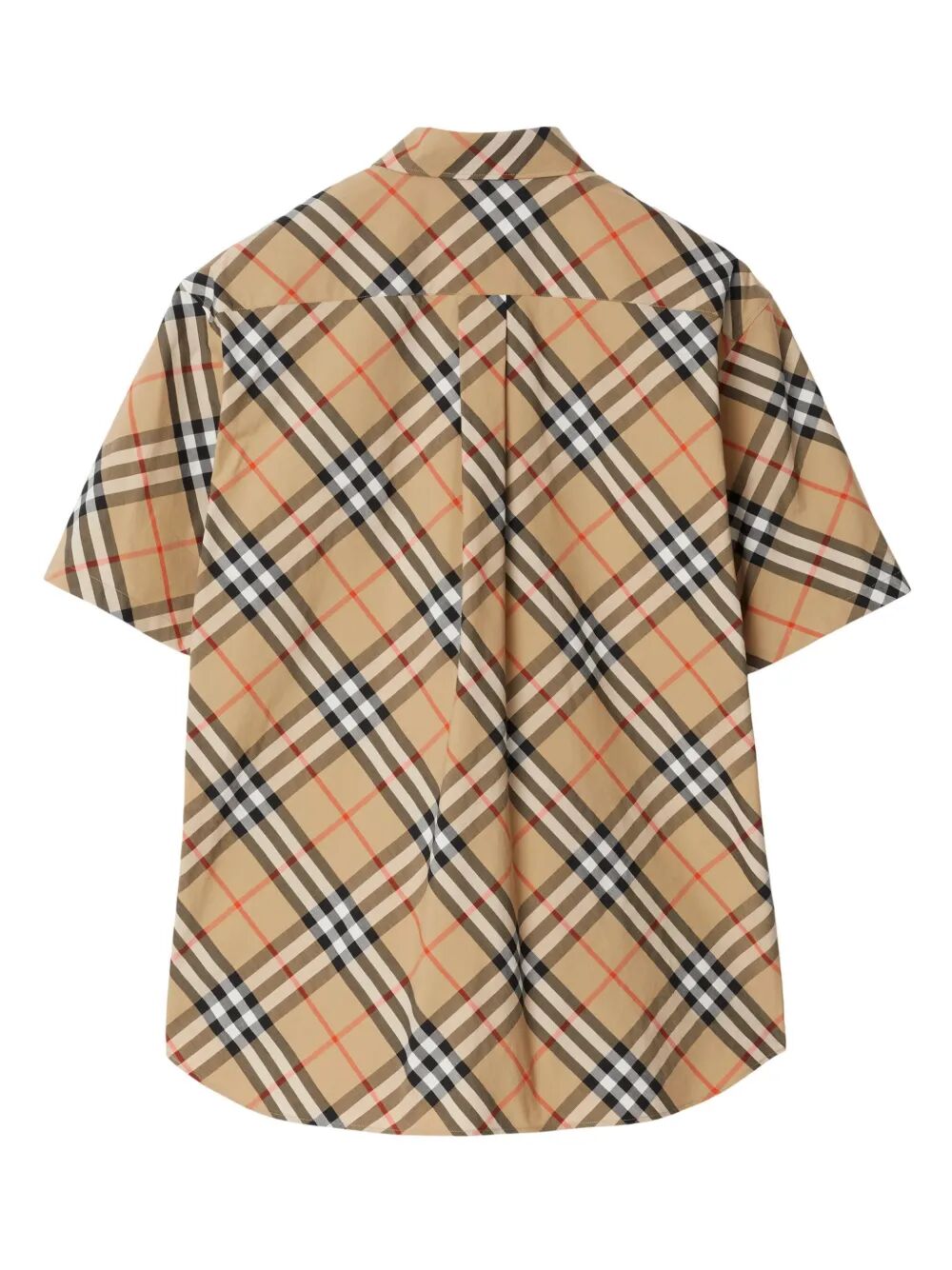 SHORT SLEEVED CHECK COTTON SHIRT
