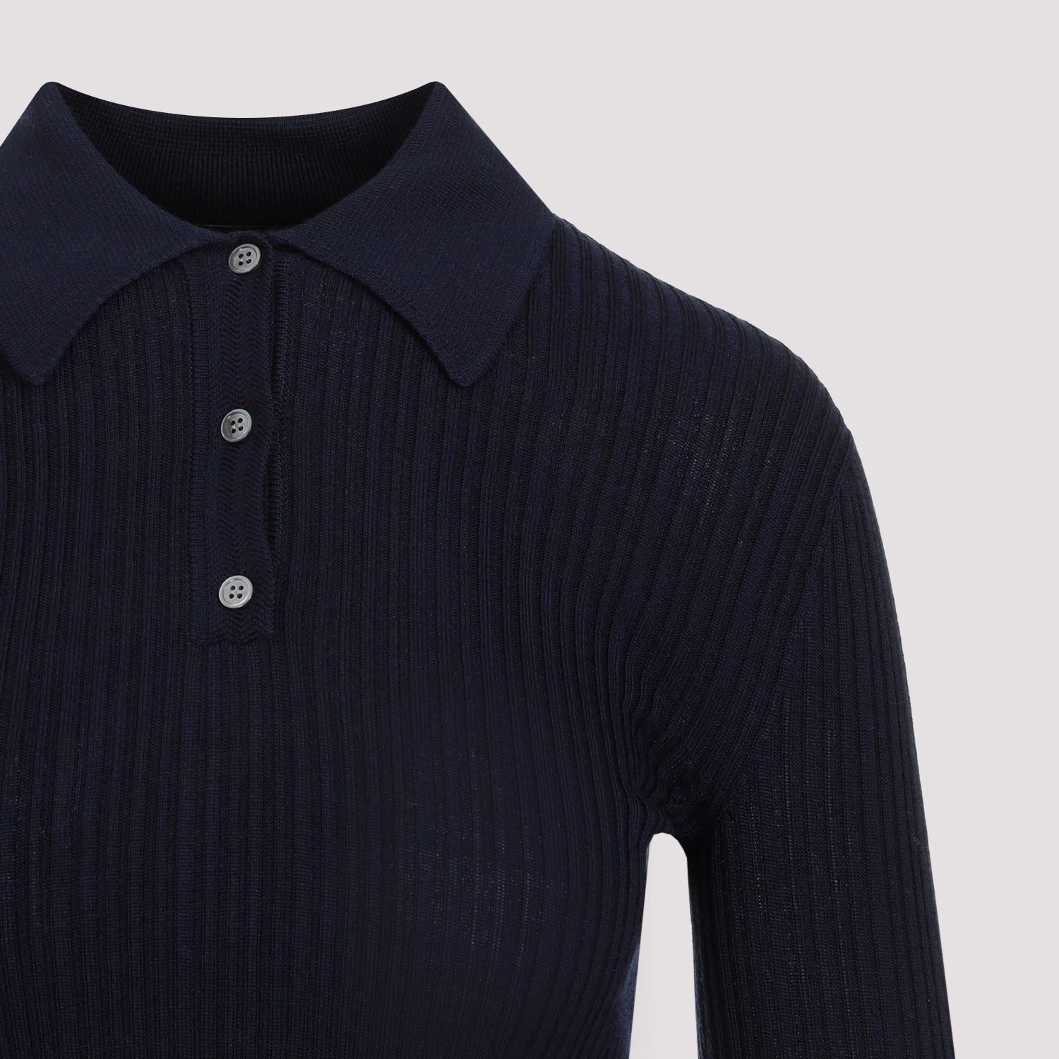 Slim Ribbed Polo