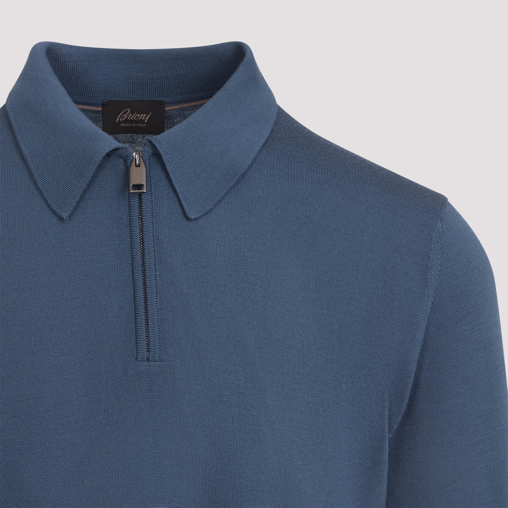 Long Sleeves Zip Polo