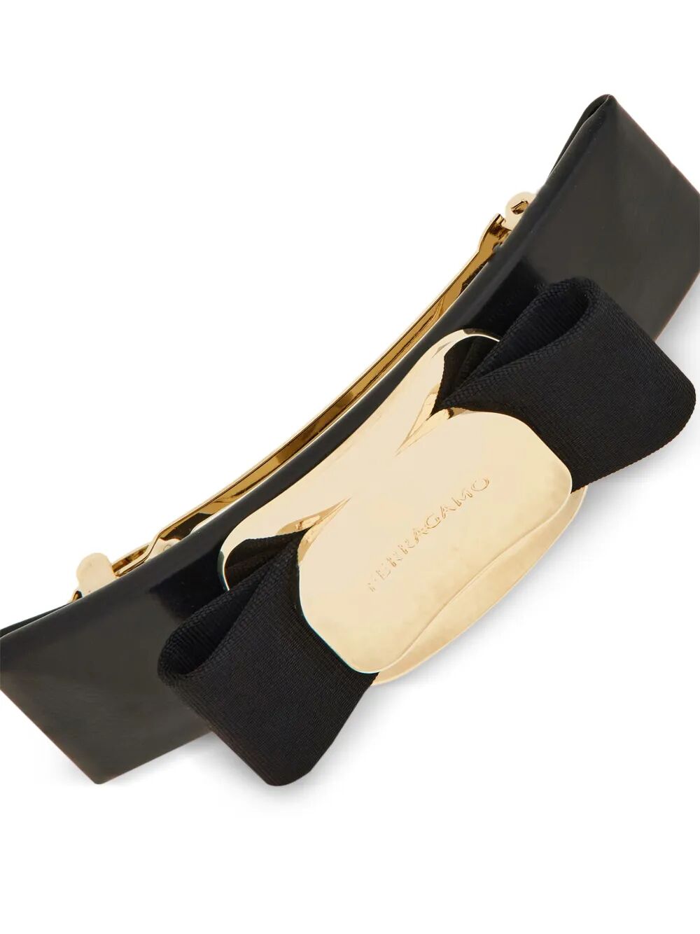 VARA BOW LEATHER HAIR CLIP