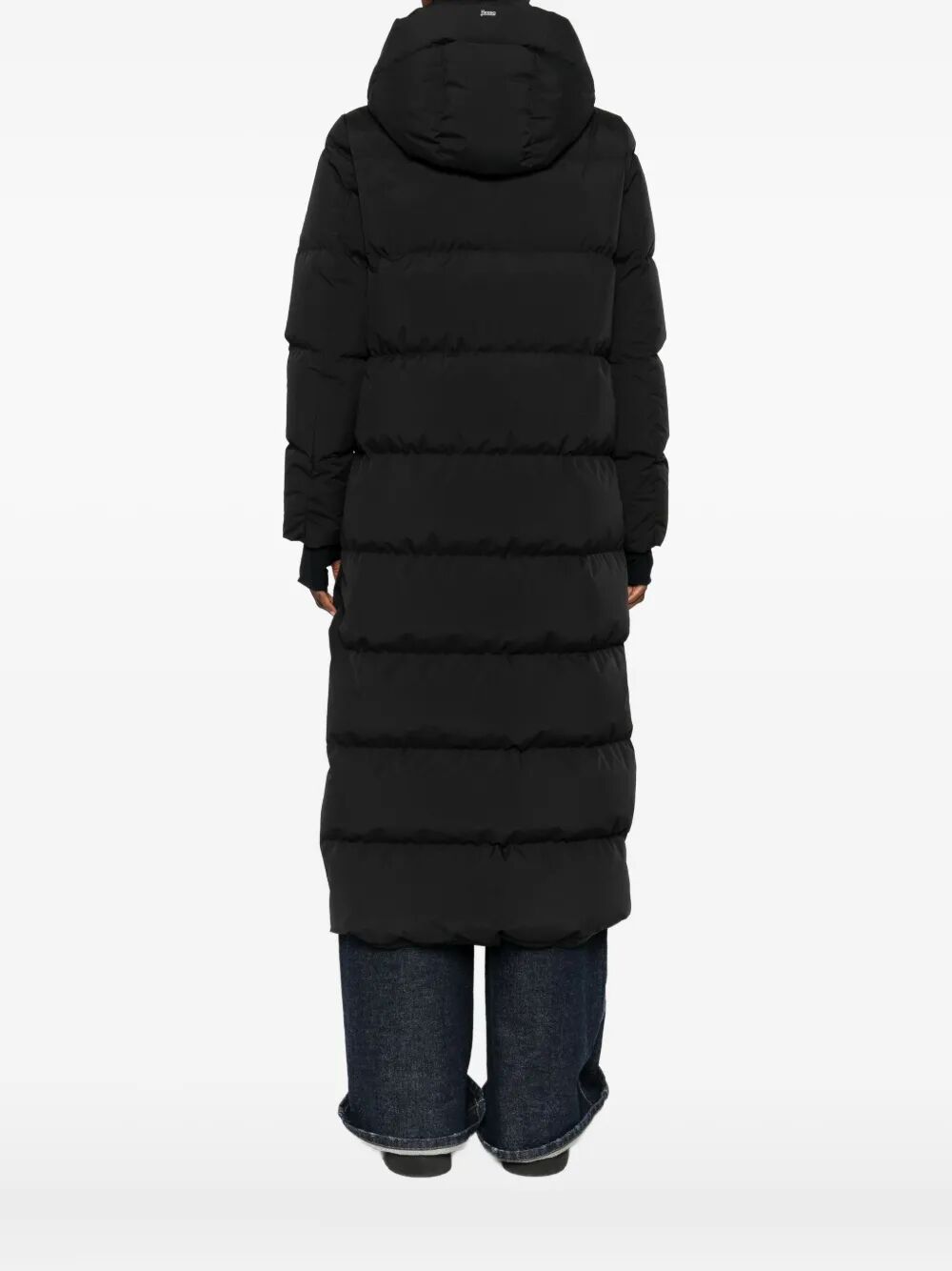 2LAYERS HOODED LONG DOWN JACKET