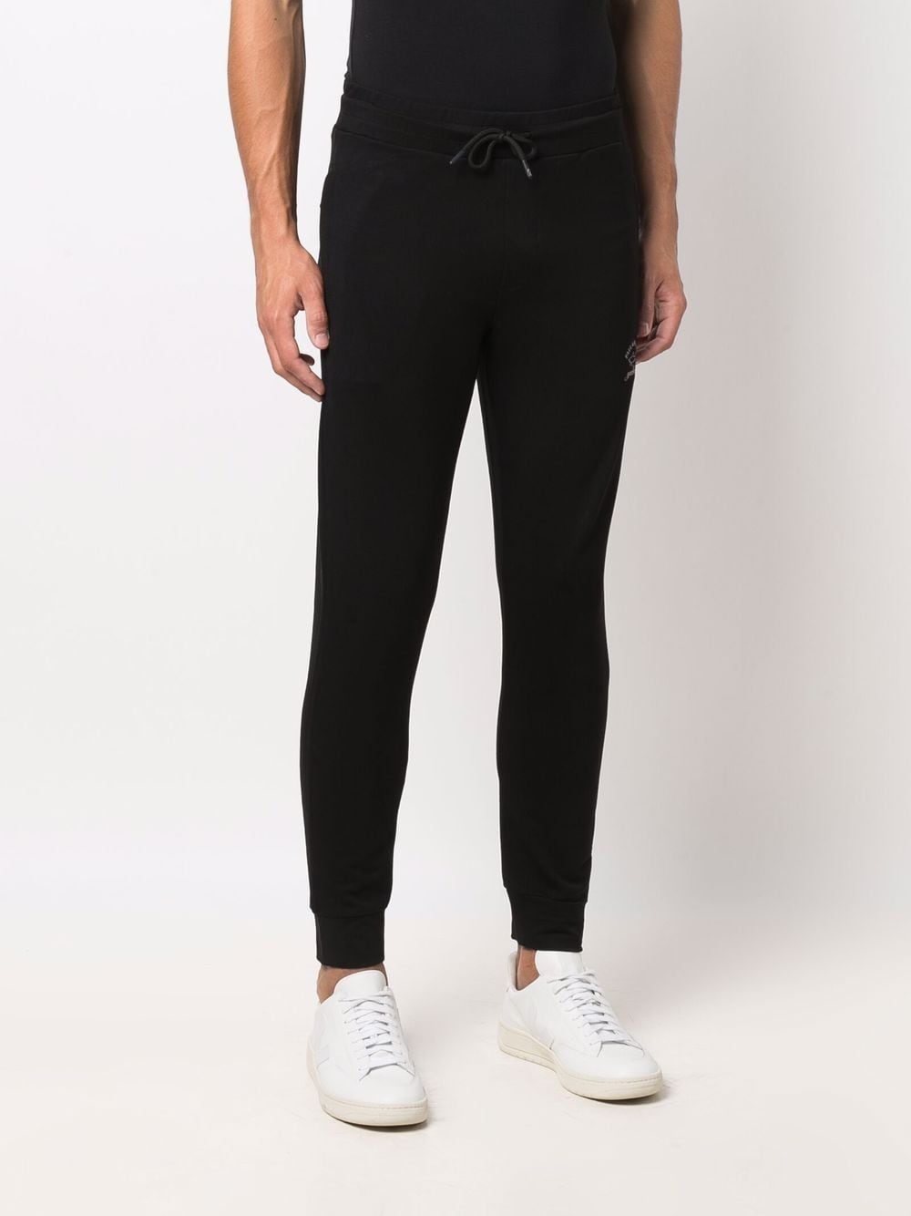 LOGO-PRINT COTTON TRACK PANTS