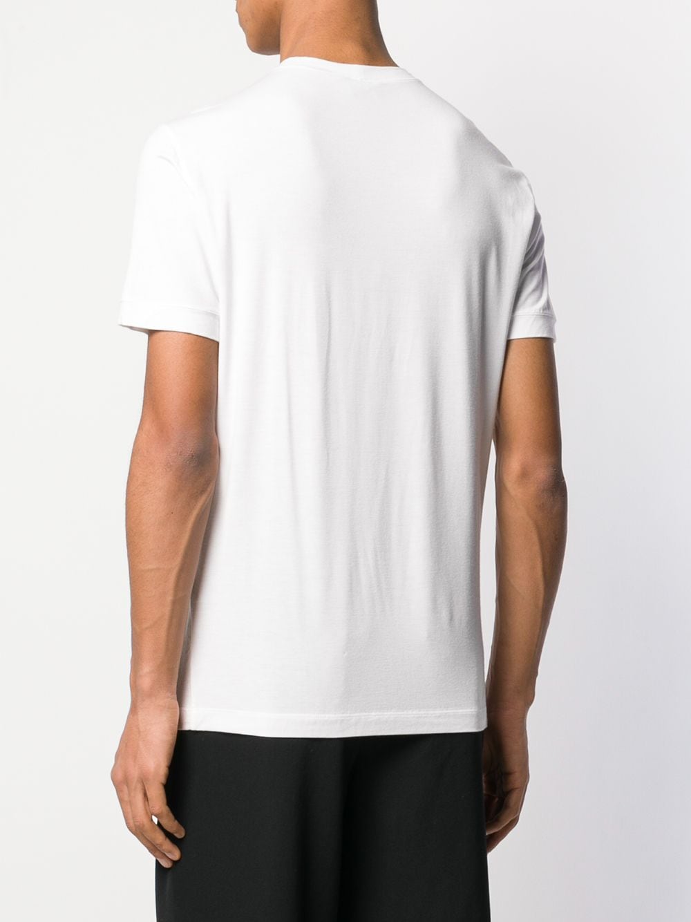 STRETCH VISCOSE JERSEY CREW NECK T-SHIRT