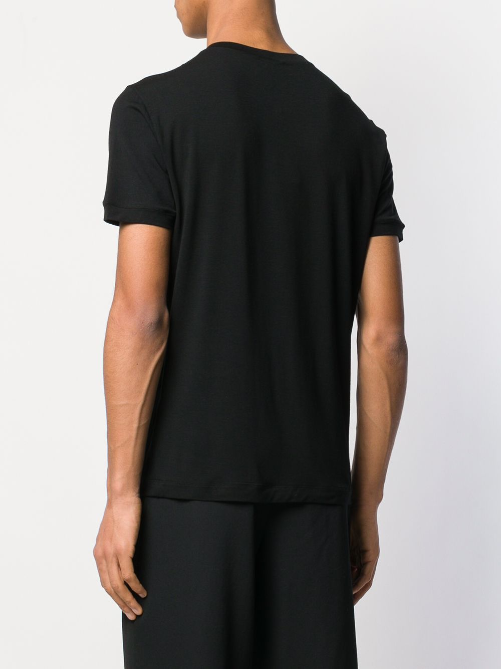 STRETCH VISCOSE JERSEY CREW NECK T-SHIRT