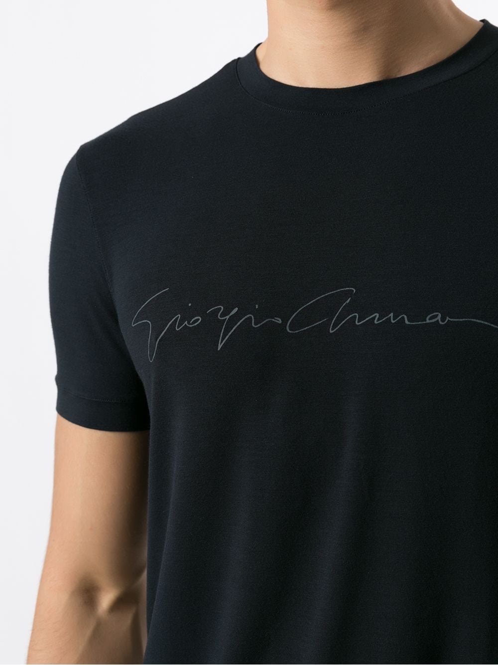 ASV STRETCH-VISCOSE T-SHIRT WITH SIGNATURE LOGO