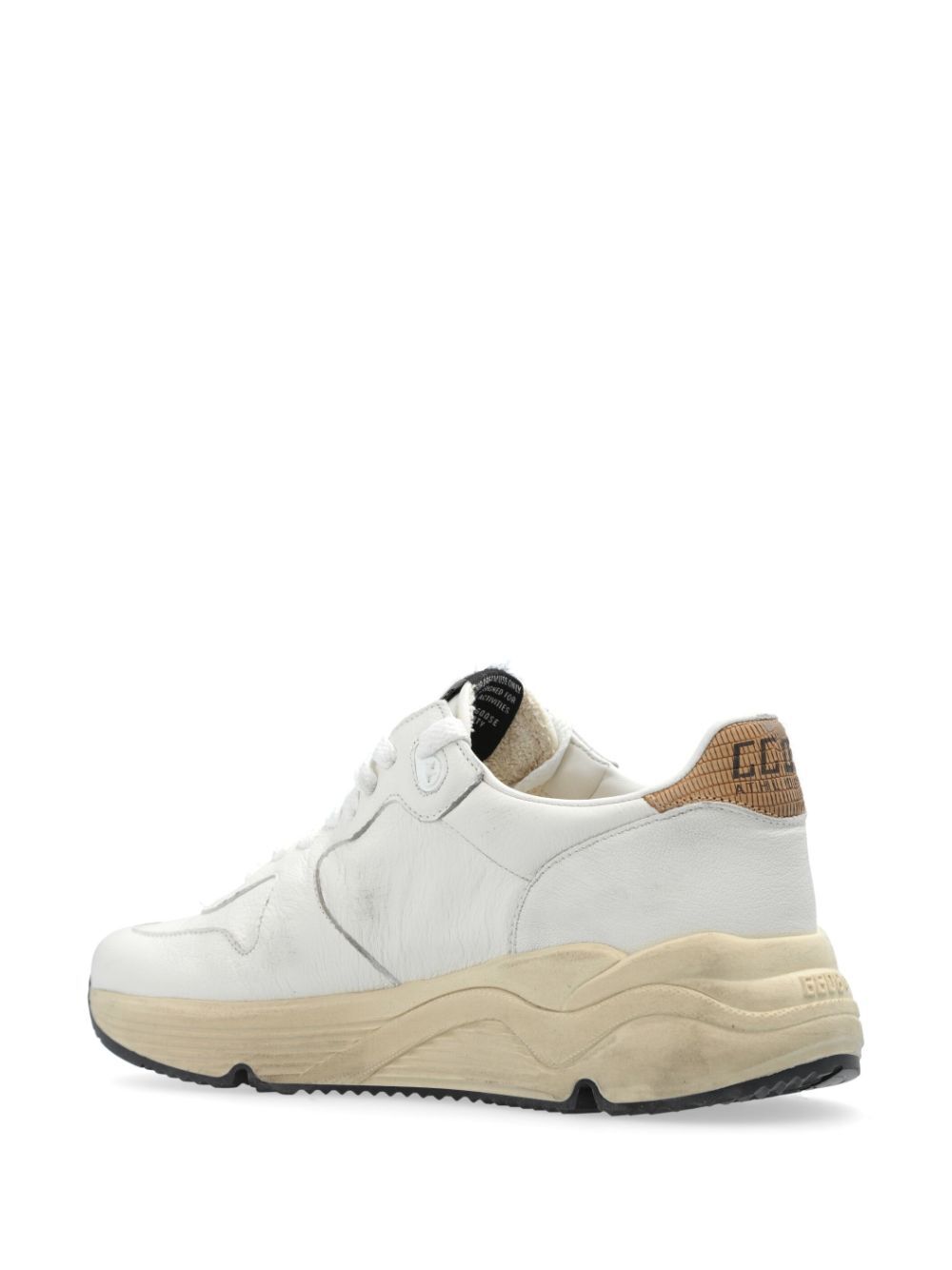 RUNNING SOLE SNEAKERS IN NAPPA WITH LAMINATED STAR AND LIZARD PRINTED HEEL TAB