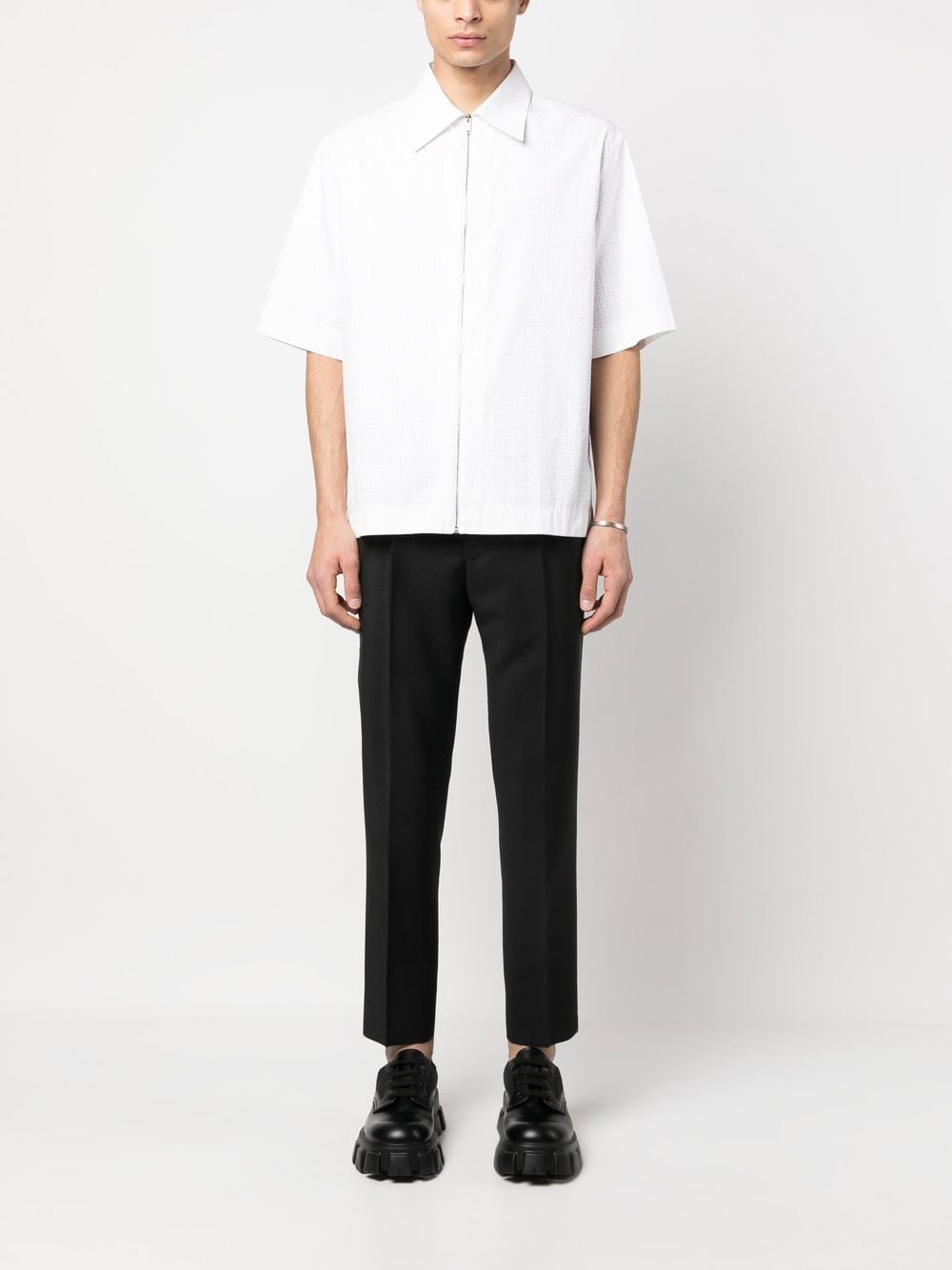 MOHAIR-WOOL TAILORED TROUSERS
