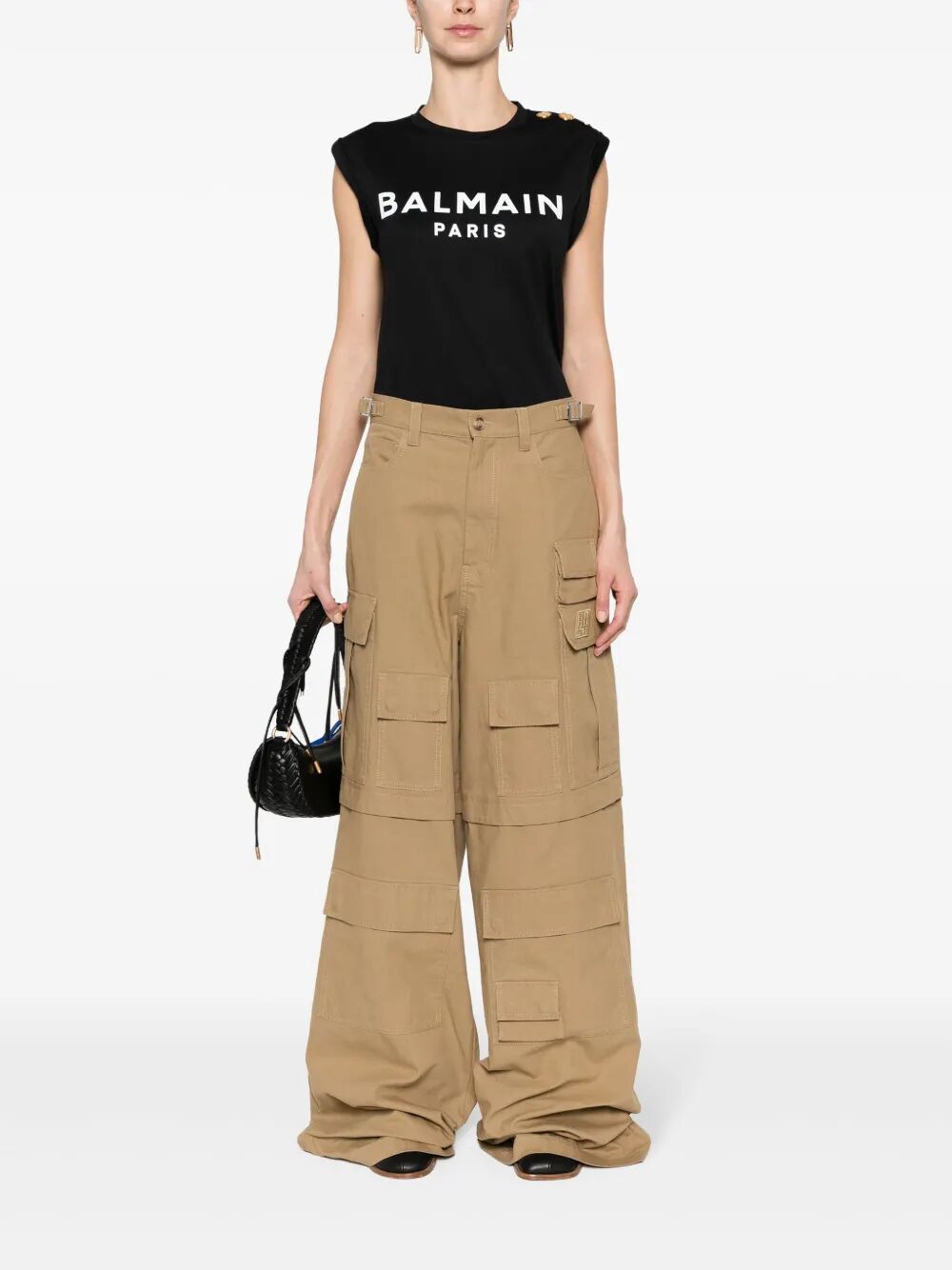 3 BUTTONS BALMAIN PARIS TANK TOP