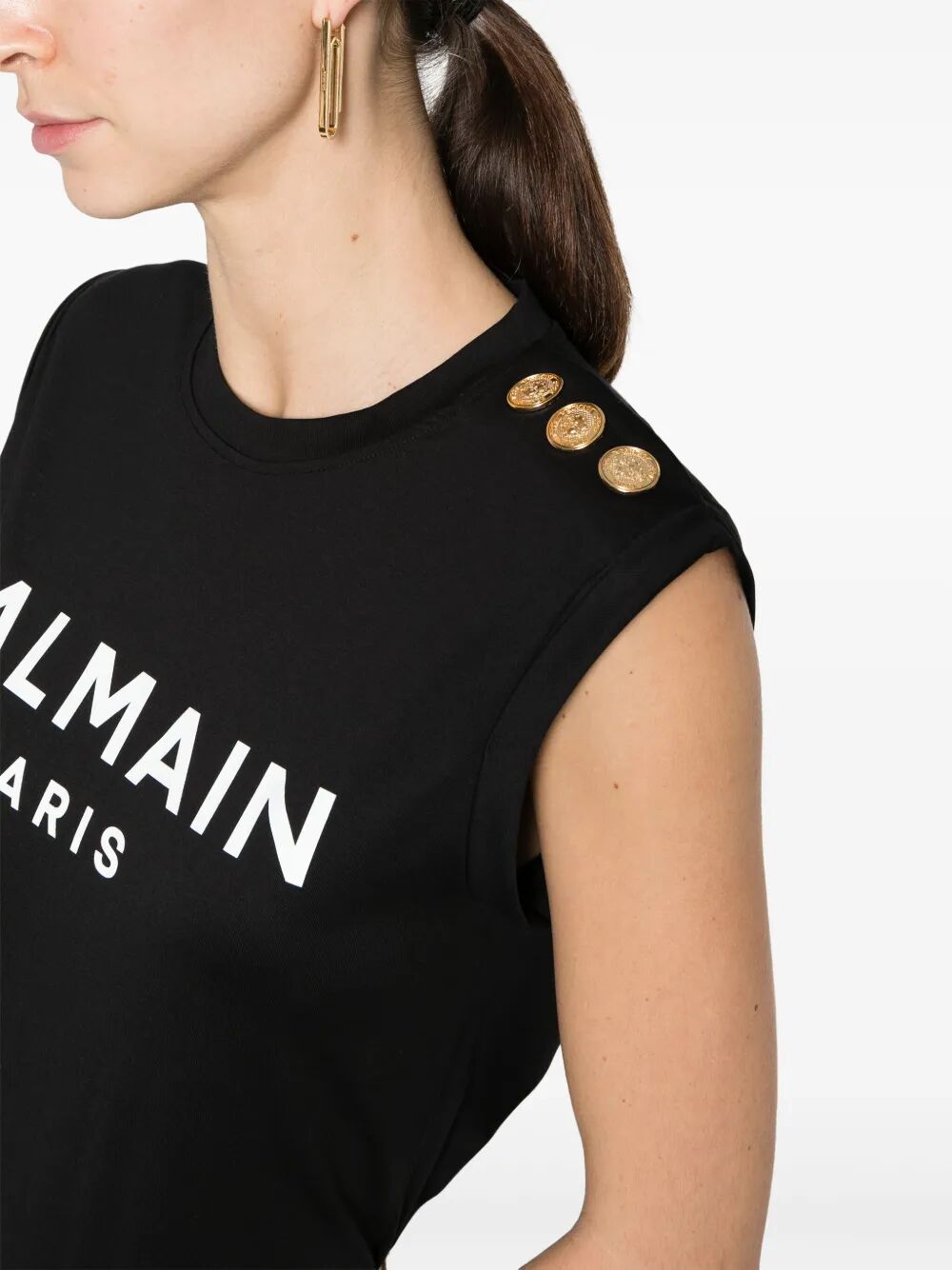3 BUTTONS BALMAIN PARIS TANK TOP
