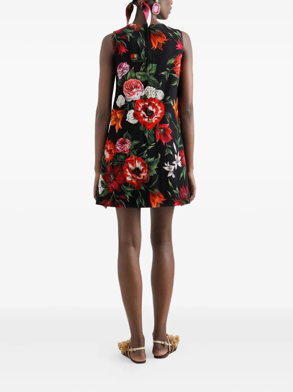 FLORAL-PRINT MINI DRESS