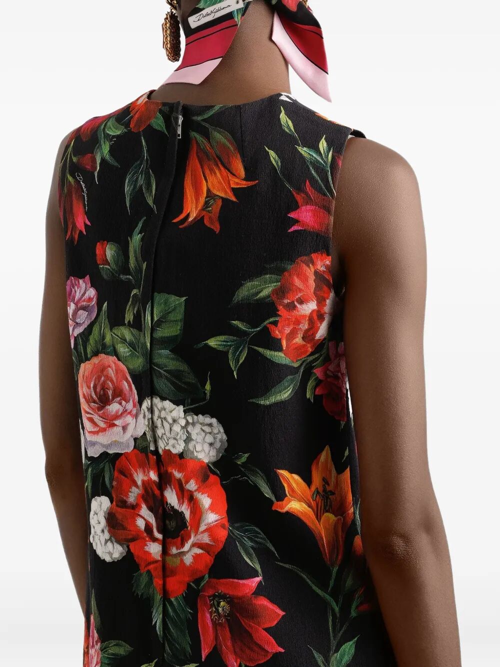 FLORAL-PRINT MINI DRESS