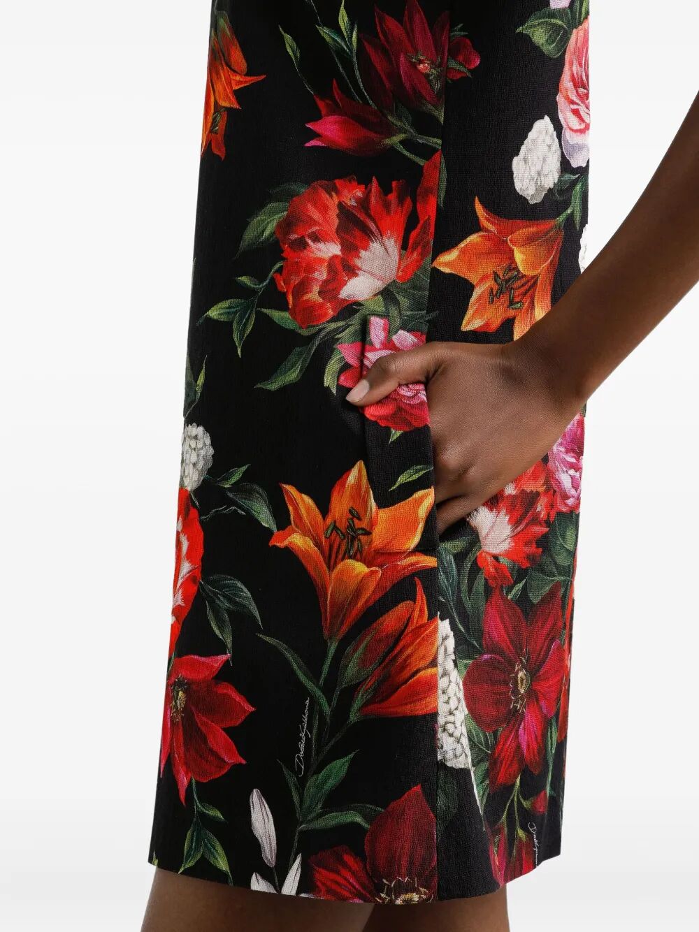 FLORAL-PRINT MINI DRESS