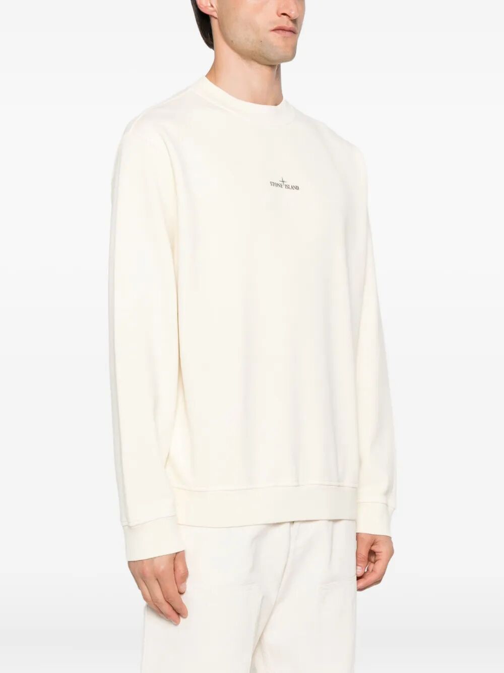 COTTON FLEECE OVERSIZED FIT SWEATSHIRT WITH INDUSTRIAL FOUR PRINT