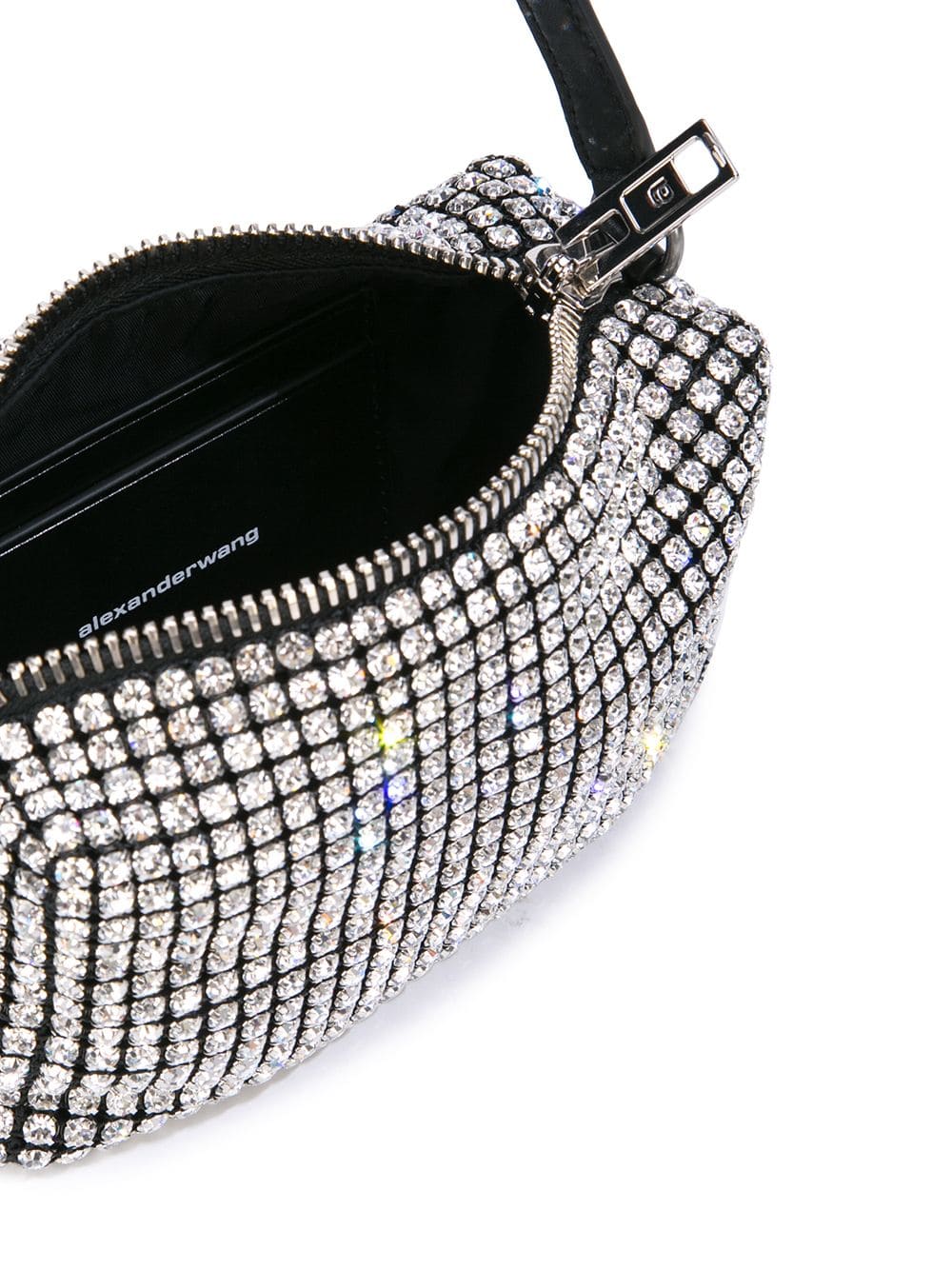 HEIRESS MEDIUM POUCH IN CRYSTAL MESH