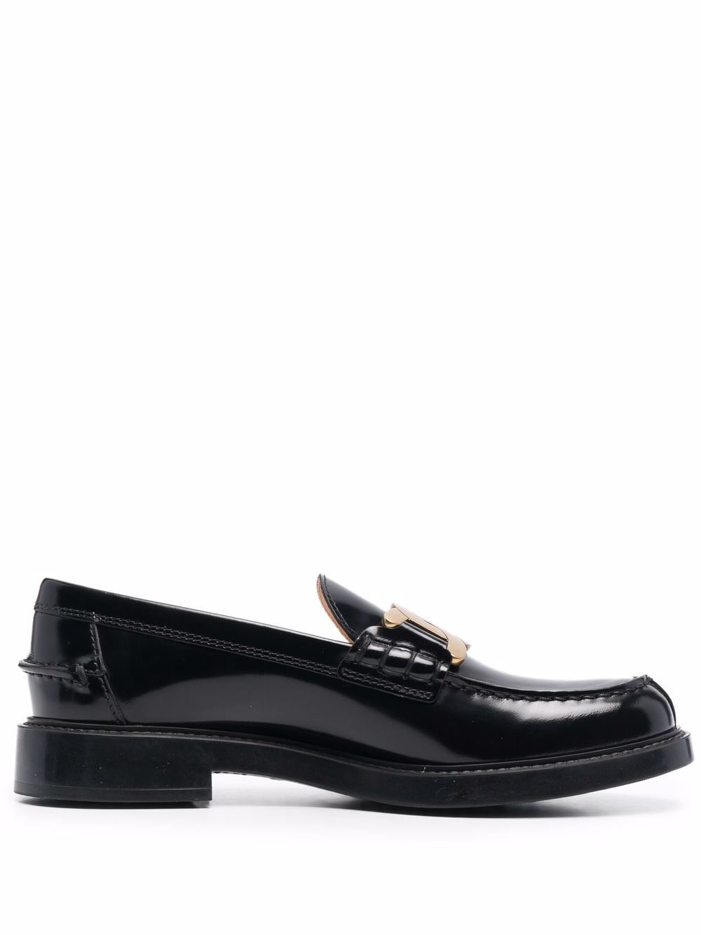 SHINY FINISH LEATHER LOAFERS