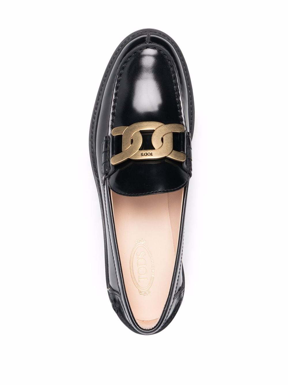 SHINY FINISH LEATHER LOAFERS