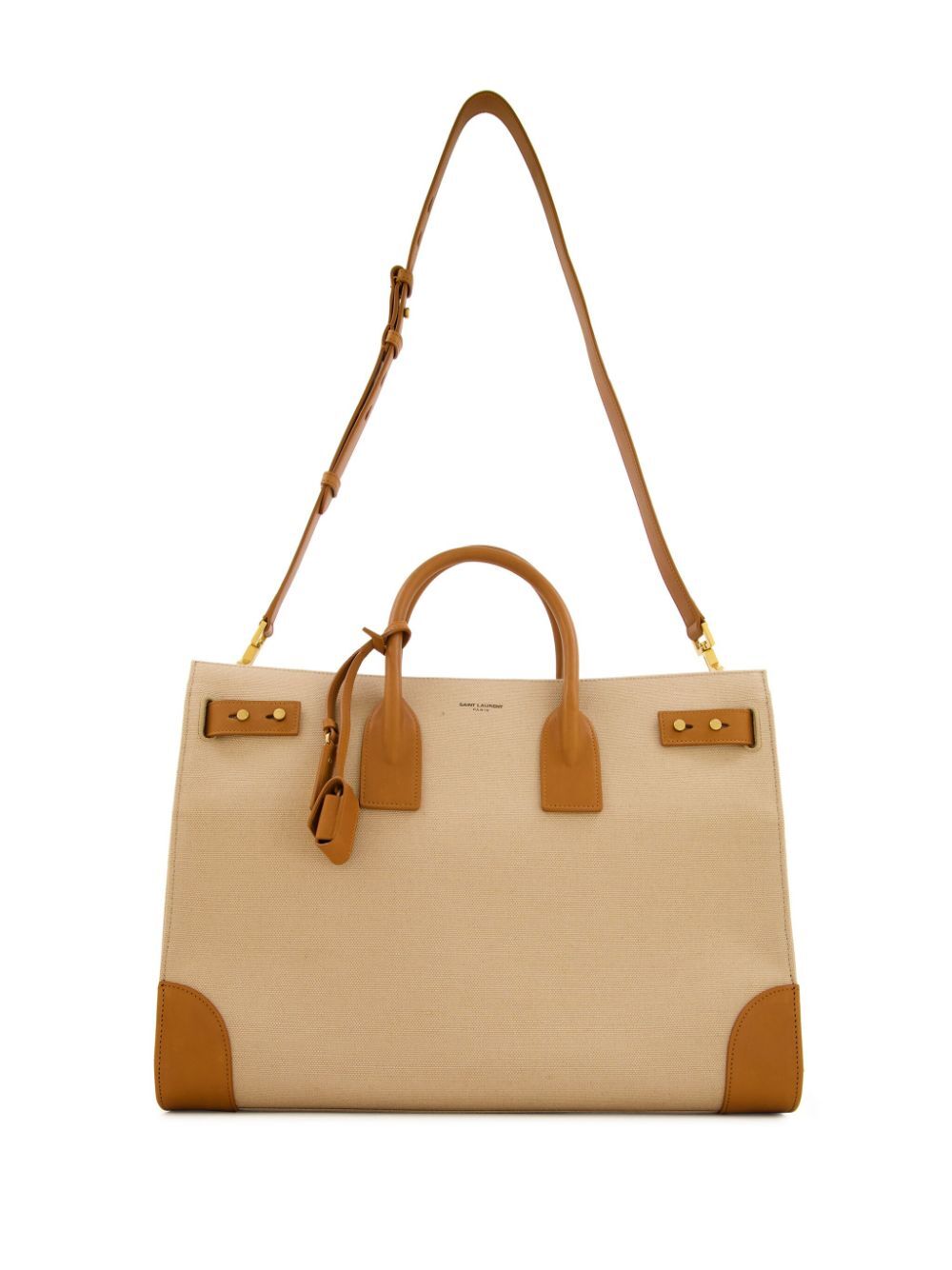 SAC DE JOUR THIN LARGE IN CANVAS AND LEATHER